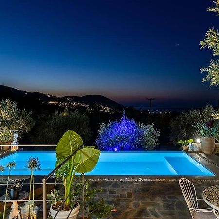 Skopelos Blue Heaven Pool Villa In Olive Grove Екстер'єр фото