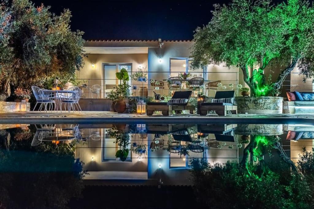 Skopelos Blue Heaven Pool Villa In Olive Grove Екстер'єр фото