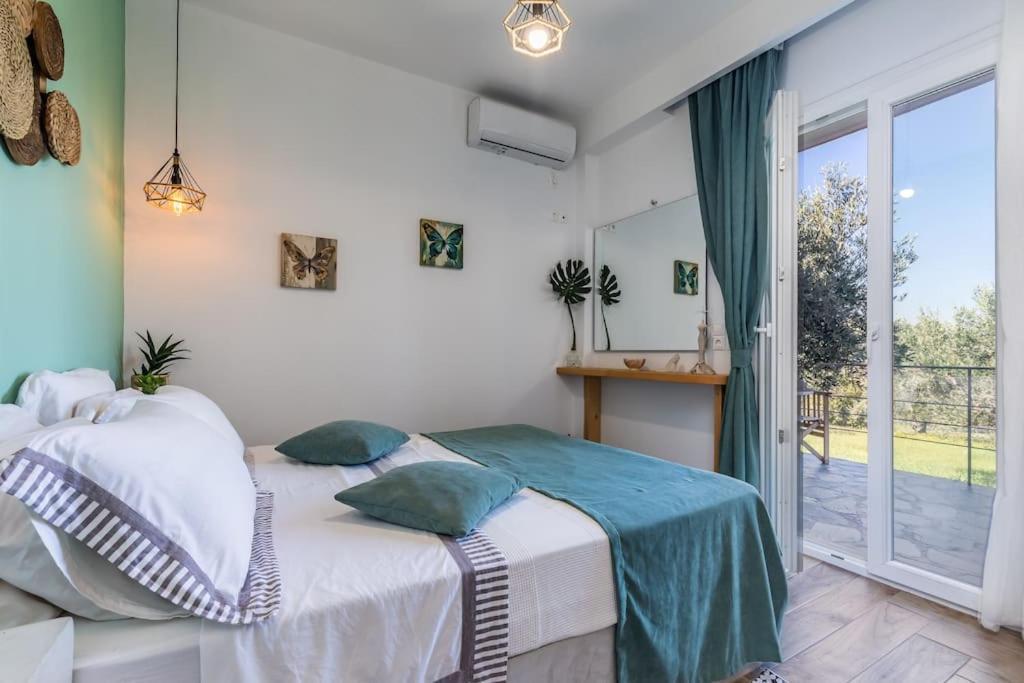 Skopelos Blue Heaven Pool Villa In Olive Grove Екстер'єр фото
