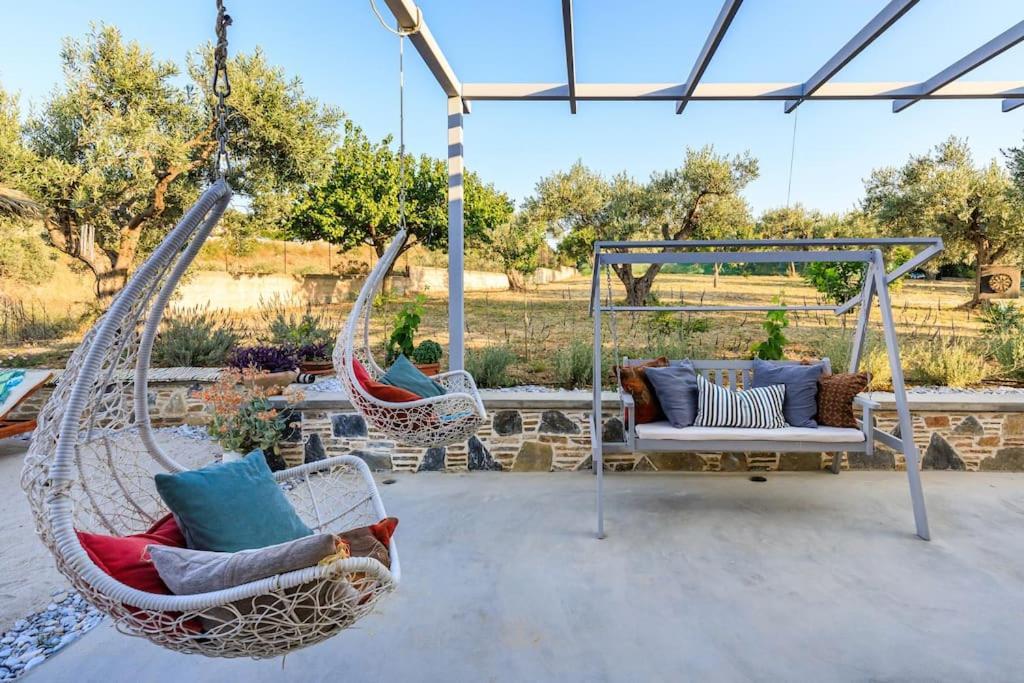 Skopelos Blue Heaven Pool Villa In Olive Grove Екстер'єр фото