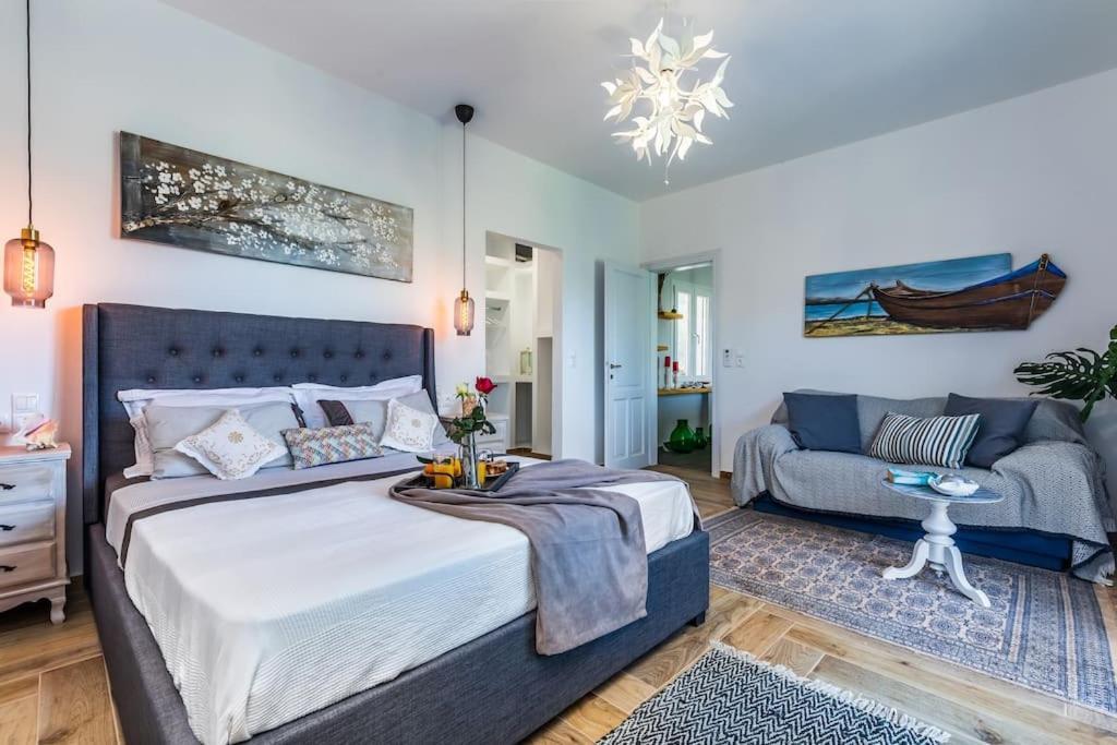 Skopelos Blue Heaven Pool Villa In Olive Grove Екстер'єр фото