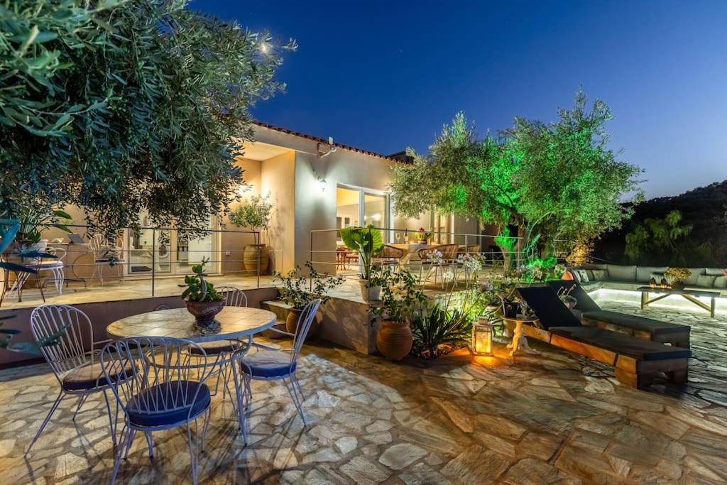 Skopelos Blue Heaven Pool Villa In Olive Grove Екстер'єр фото