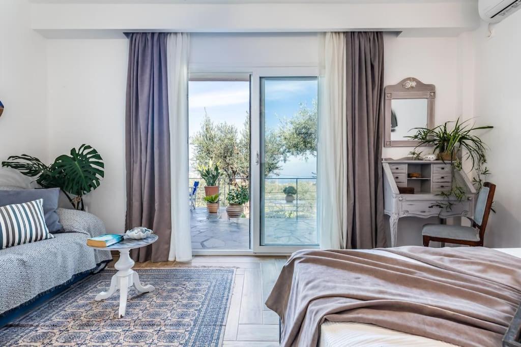 Skopelos Blue Heaven Pool Villa In Olive Grove Екстер'єр фото