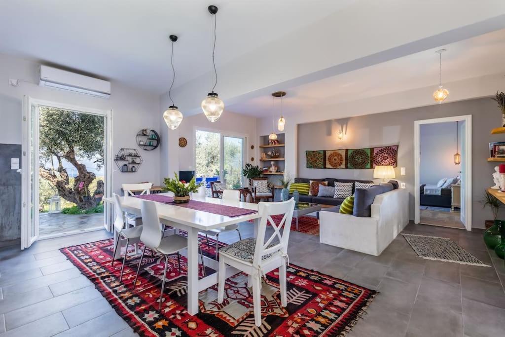 Skopelos Blue Heaven Pool Villa In Olive Grove Екстер'єр фото